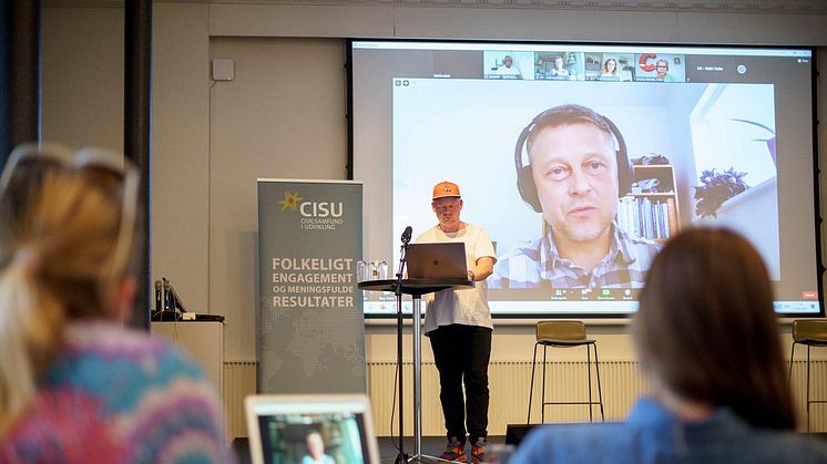 Virtuel paneldebat med fire medlemsorganisationer til den online markering af CISUs 25-års jubilæum. Foto: Anette Sønderby Madsen