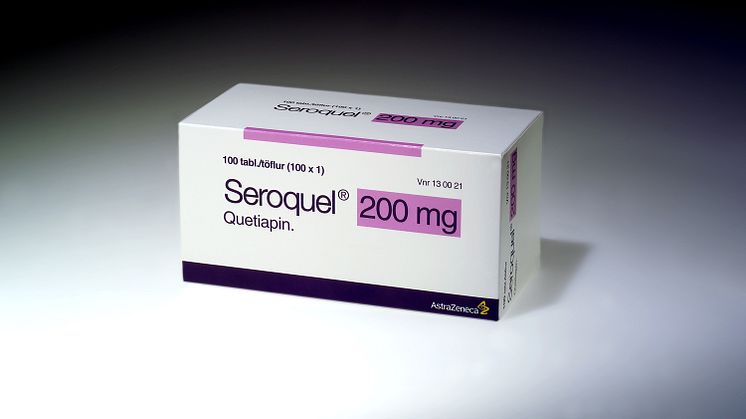 Seroquel 200 mg, förpackning