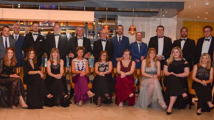 Hi-res image - Fischer Panda UK - The Fischer Panda UK team celebrate at a black-tie dinner to mark their 25th anniversary year