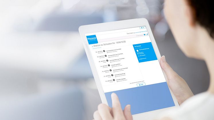 Ein neuer Bestandteil der Barmenia-Digitalisierungsstrategie ist der Schadenstatustracker für Kfz-Kunden