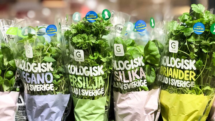 Garants färska örter slopar 20 ton plast