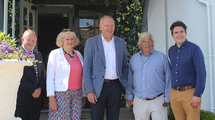 At the South coast economy and rail forum: Patrick Verwer, CEO of Govia Thameslink Railway (centre) with local passenger and community representatives