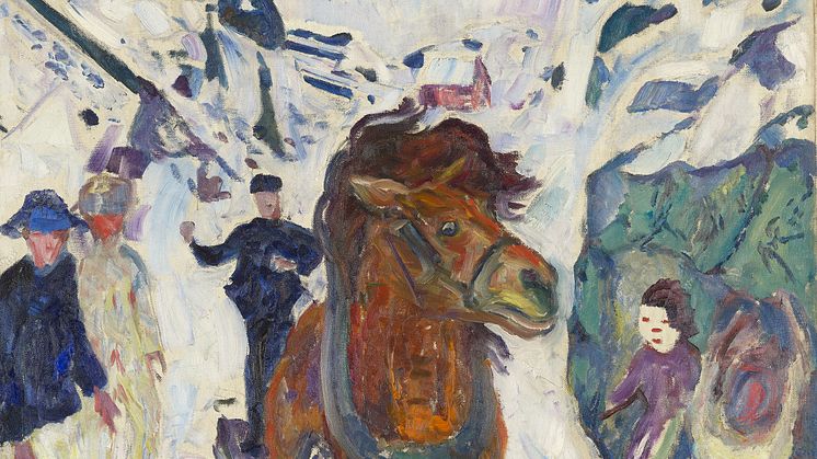 Edvard Munch: Galopperende Hest / Galloping Horse (1910 - 1912)