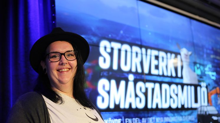 I filmen "Storverk i småstadsmiljö" får tittarna möta Louise Bogren som är account manager på InExchange.