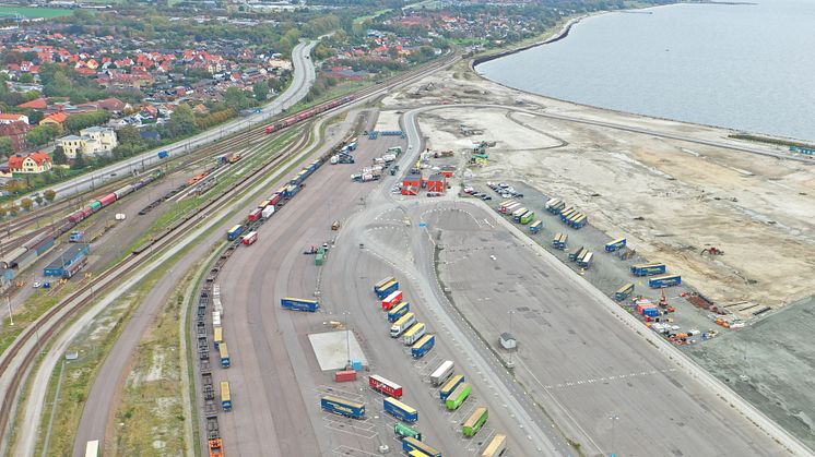 Intermodal terminal i Trelleborgs Hamn