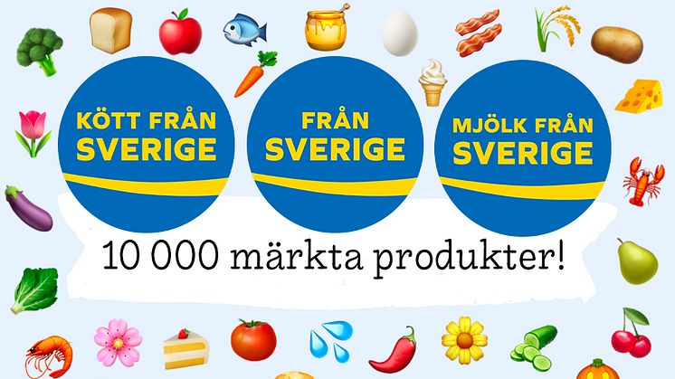 Idag när den frivilliga ursprungsmärkningen Från Sverige fyller 4 år använder nära 190 företag märket på över 10 000 godkända råvaror, livsmedel och växter i butiker och på restauranger.