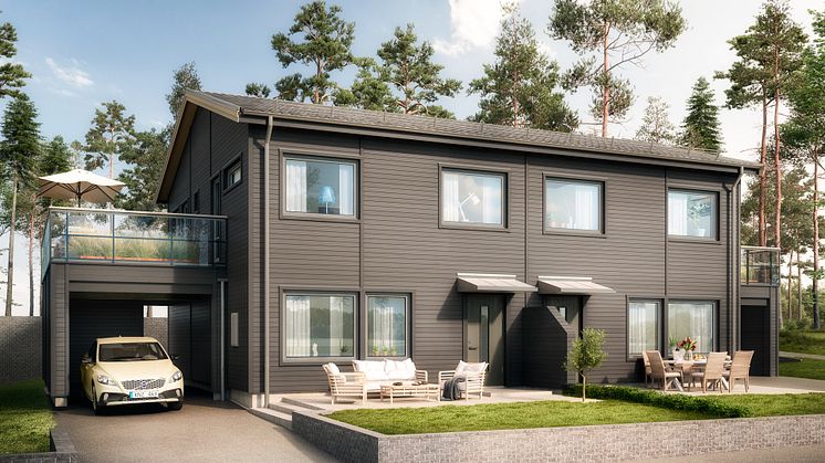 OBOS planerar för exklusiva parhus i Borensberg