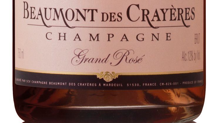 Nyhet! Champagne Beaumont des Crayères Grand Rosé Brut NV i beställningssortimentet!