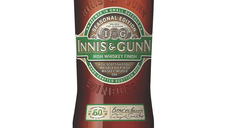 Innis & Gunn Irish Whiskey Finish 2016 – exklusiv stout lagrad på irländsk whiskeyek 