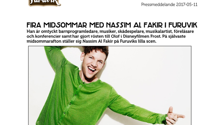 Fira midsommar med Nassim Al Fakir i Furuvik