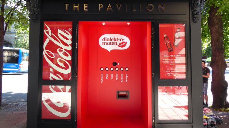 Coca-Cola® lanserar Dialekt-o-maten – Världens första dialektstyrda dryckesautomat