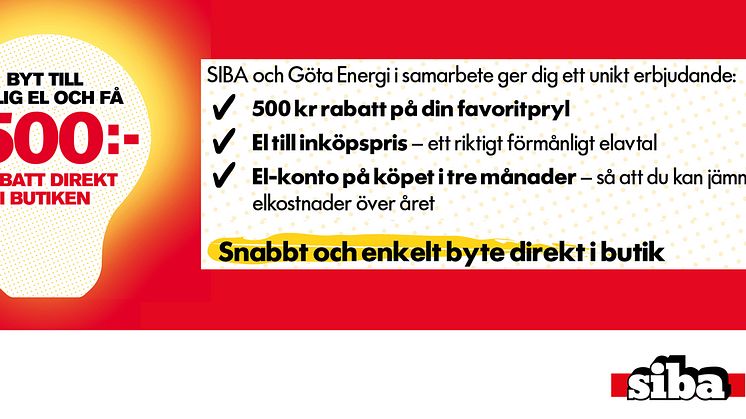 Göta Energi inleder strategiskt samarbete med SIBA