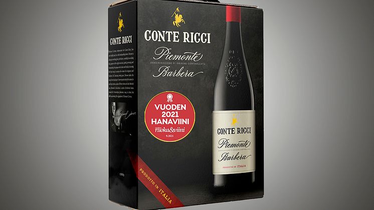 Conte Ricci Barbera Vuoden 2021 hanapakkaus Glorian Ruoka & Viini.tif