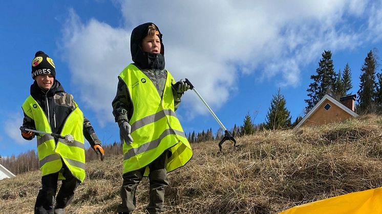 Två miljöhjältar i Sysslebäck