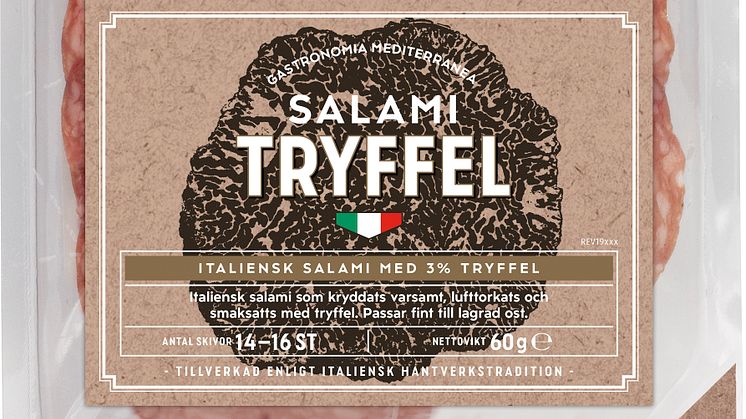 Gott om tryffel i Zetas nya tryffelsalami 