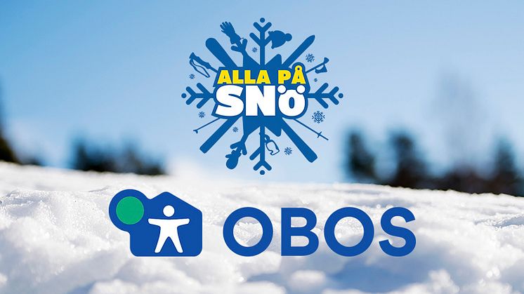 Bostads- och samhällsutvecklaren OBOS Sverige AB blir samarbetspartner till Alla på snö. Foto: Bildbyrån.