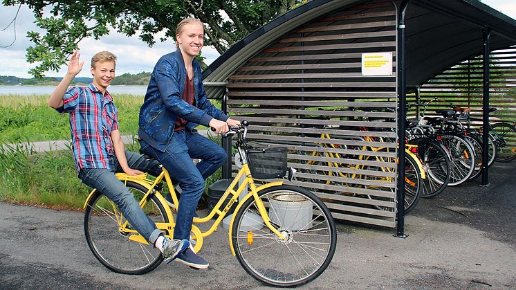 Tekniksprångarna Gabriel Karlsson och Magnus Erikson.