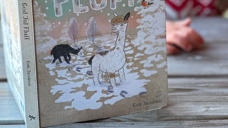 God Jul FLUFF, ny bilderbok om alpackan FLUFF