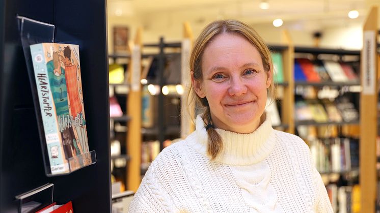 Karin Herlitz, som är lärare i svenska och engelska på Nacka gymnasium samt språk-, läs- och skrivutvecklare, leder Nackas kommunala skolors lässatsning. 