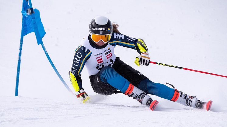 Hanna Aronsson Elfman är en av fyra damer som är med vid Europacuppremiären i Österrike. Foto: Erik Segerström/SSF