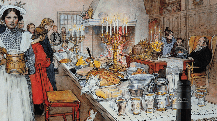 Pressträff på Lilla Hyttnäs - "WAR VÄLKOMMEN KÄRA DU, TILL CARL LARSSON OCH HANS FRU!"