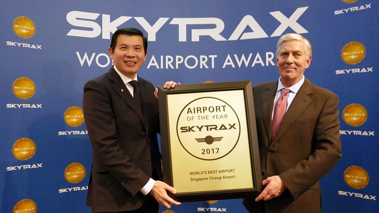 Changi Airport named World's Best Airport by Skytrax 2017