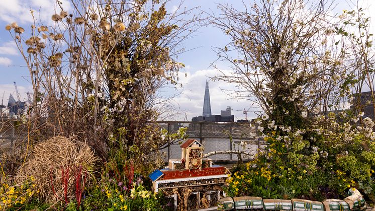 A new living art installation has been unveiled at London Blackfriars to celebrate spring and biodiversity. More images below.  