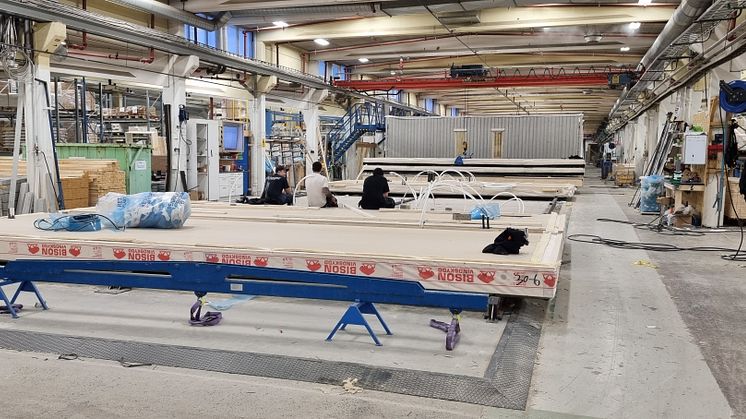 Älvsbyhus production line is automated, efficient and create interest far beyond Älvsbyn.