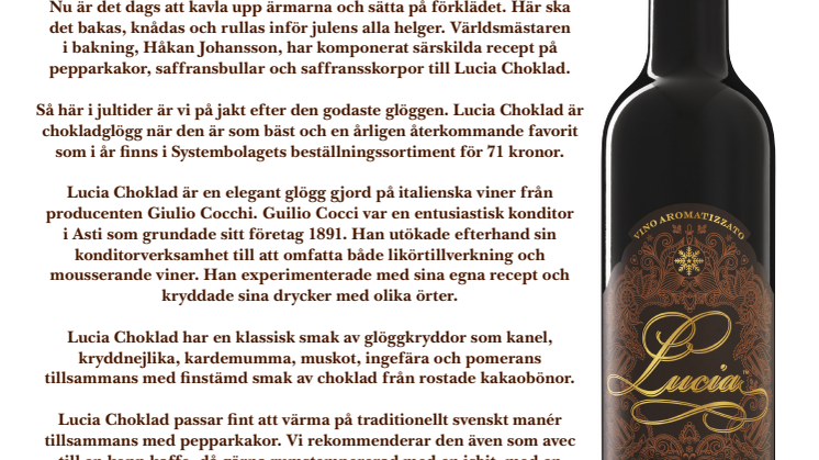 Glögg och julbak i världsklass - världsmästarens recept med Lucia Choklad 