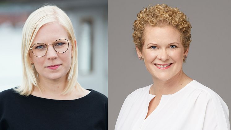 Karin Ernlund (C) och Karin Wanngård (S)