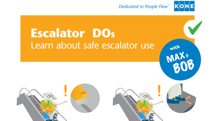 Use Escalator Safely with Tips from Max & Bob