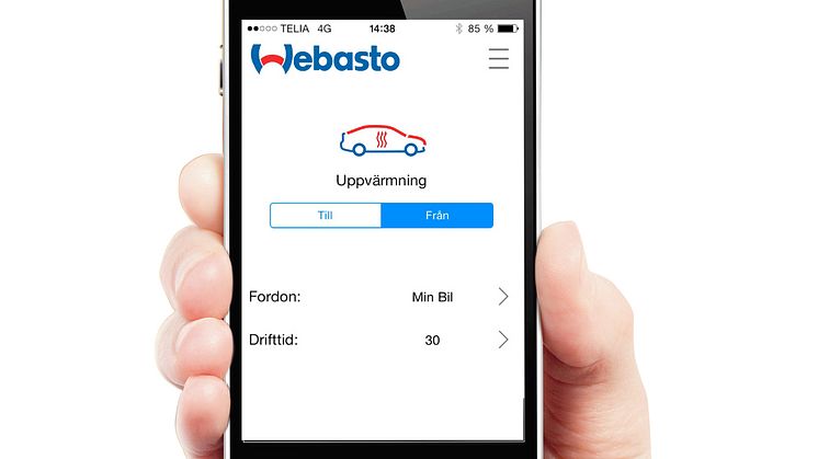 ​Styr bilvärmen från telefonen med Webasto Thermo Call TC4