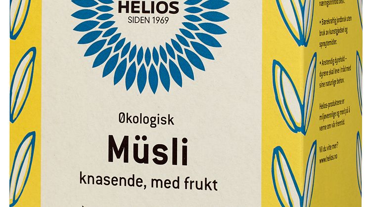 Helios müsli knasende med frukt økologisk 375 g