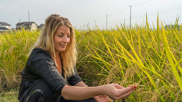 Stjärnkocken Frida Ronge, ambassadör för Yaxell, på plats i Japan