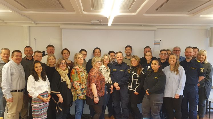 Lokala brottsförebyggande rådet vid mötet i februari