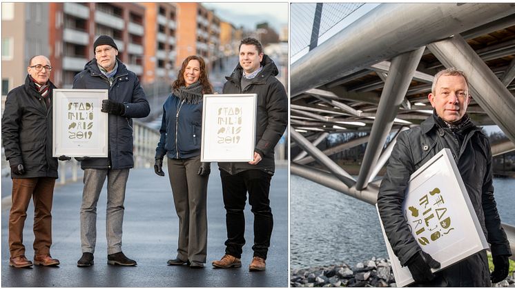 Stadsmiljöpriset 2019 delas mellan två brobyggare 