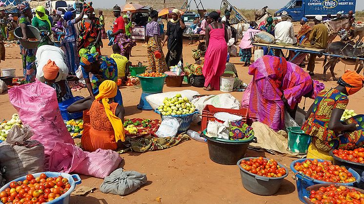 Matmarknad i Gambia