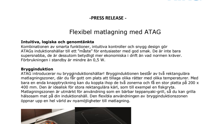 Flexibel matlagning med ATAG