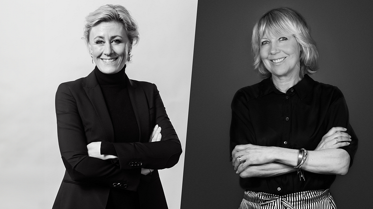 Louise Barnekow, CEO Mynewsdesk och Camilla Wallander, CEO Berghs School of Communication