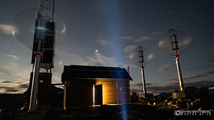 Basestasjonen ved Trollstigen har banebrytende, grønn teknologi. Foto: Eivind Bratteberg