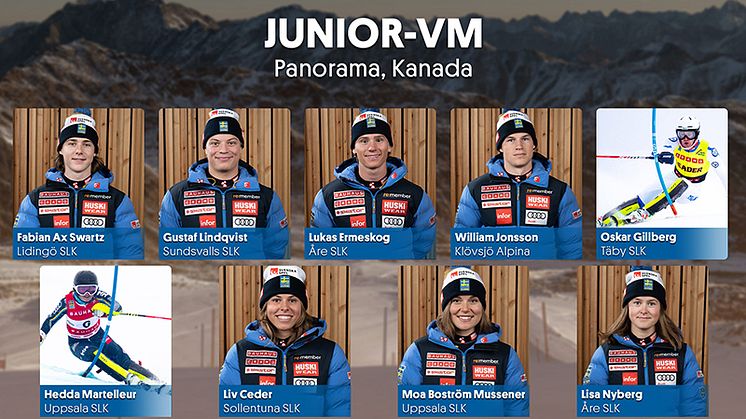 Det är dags för Junior-VM i Kanada och sverige skickar ett starkt lag med nio åkare födda mellan 2001 och 2005. Foto: Ski Team Sweden Alpine