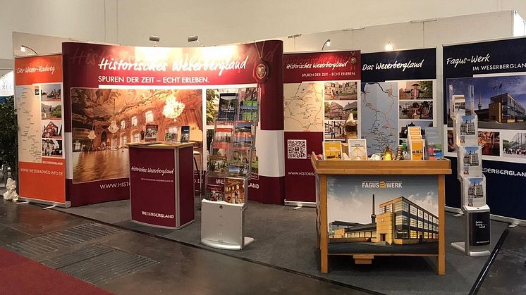 Messestand des Weserbergland Tourismus auf der ABF Hannover