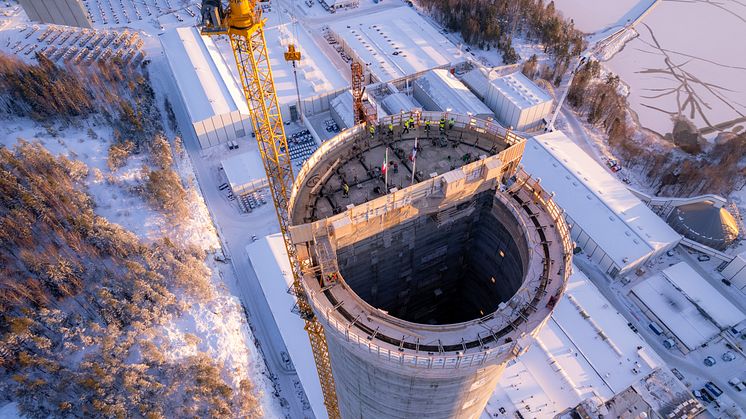 Prysmianin uusi kaapelinvalmistustorni Kirkkonummella (kuva Prysmian Group).