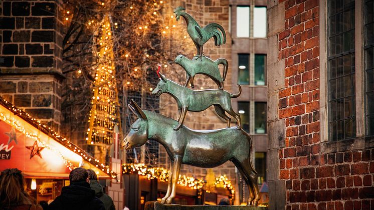 Bremen Stadtmusikanten Weihnachten © Carina Tank