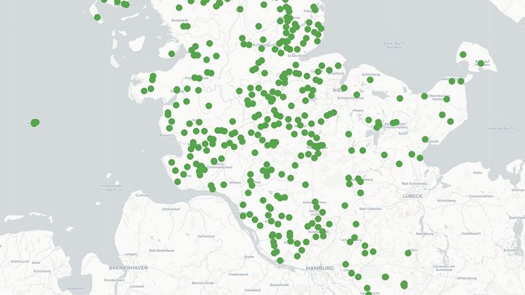 Mehr als 350 LoRaWAN-Antennen hat SH Netz zum Jahreswechsel in Schleswig-Holstein installiert.