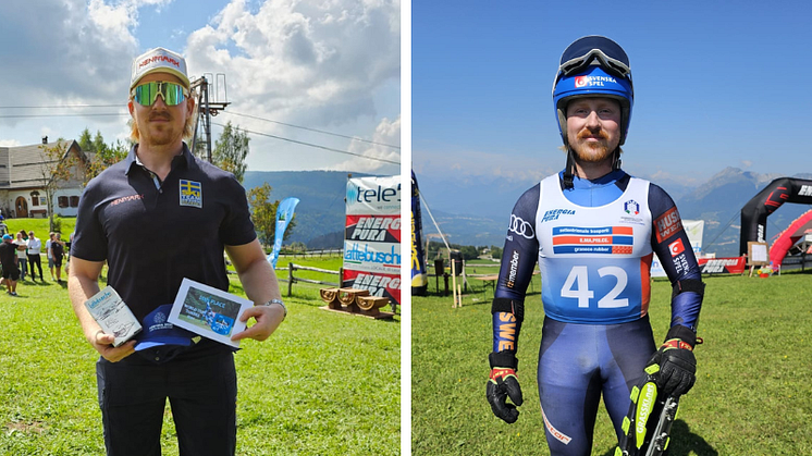 Carl Söderlund på världscupen i italienska Tambre. Foto: Fredrik Söderlund/SSF.