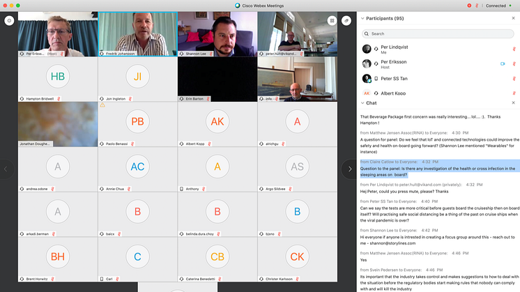 Screen shot from the launch of TDoS Webinar