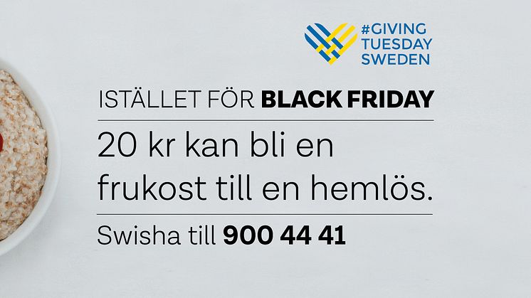 Räddningsmissionen samlar frukostar på Giving Tuesday