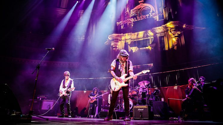 Jeff Beck og Johnny Depp fra Royal Albert Hall (foto: Christie Goodwin)