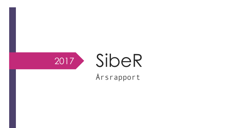 SibeR Årsrapport 2017